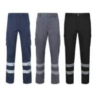VL DIONYSUS. Pantalon stretch multipoches (240g/m²), en coton (46%), EME (38%) et polyester (16%)