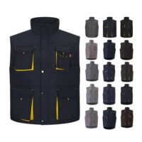 VL NERGAL. Gilet rembourré, bicolore, multipoches (120g/m²), en polyester (100%)