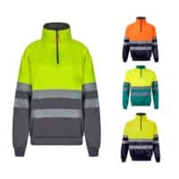 VL THOR LARGE. Sweatshirt bicolore (300g/m²) en polyester éponge (100%)