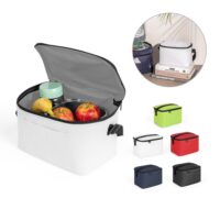 CANCUN. Sac thermique en polyester recyclé 600D avec sangle réglable