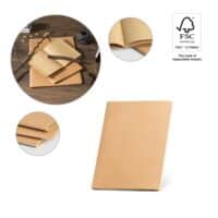 ALCOTT A5. Bloc-notes A5 à couverture cartonnée (250 g/m²) et pages unies