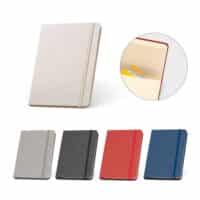 BOYD. Bloc-notes de notes A5 en polyester recyclé (100% rPET) avec pages lignées
