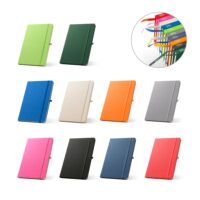 ANNE. Cahier A5 en polyester recyclé (100% rPET) avec pages lignées