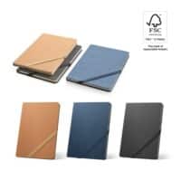 HUXLEY. Cahier A5, en papier résistant à l'eau, avec des pages lignées fabriquées à partir d'un matériau certifié FSC™ et d'autres matériaux contrôlés
