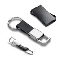 BOURCHIER. Porte-clés en métal et PU