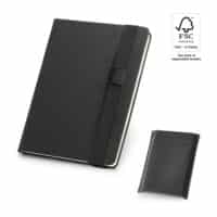 SHAKESPEARE. Bloc-notes A5 en PU avec pages non lignées de couleur ivoire