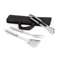 SOARES. Set de barbecue de 3 pièces en acier inoxydable