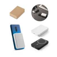 AMPERE 5. Batterie nomade magnétique de 5 000 mAh avec chargeur sans fil ultrarapide de 15 W en ABS recyclé (100 % rABS)
