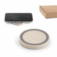 CUVIER. Chargeur sans fil 5W en ABS et fibre de paille