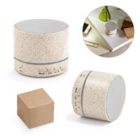 RE-LINEU. Haut-parleur portable 3W avec 4h30m d'autonomie en fibre de paille et ABS recyclé (100 % rABS)