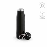 Gourde Lena rInox 570ml. IDouble paroi, étanche,poignée en rPET