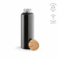 Gourde Indus en verre borosilicate,bouchon bambou 510ml. Etanche