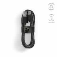 Câble de charge Leibniz, rPET 1m, USB-C/USB-A, charge rapide