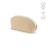 Trousse de toilette Dehli 1,5L en jute 260g, avec fermeture Zip