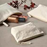 Trousse Cairo L. 3,9L en coton recyclé 320g, fermeture Zip