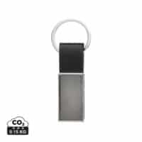 Porte-clés luxe en PU et alliage de zinc recyclé RCS