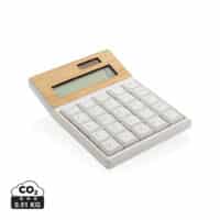 Calculatrice en bambou et plastique recyclé RCS Utah