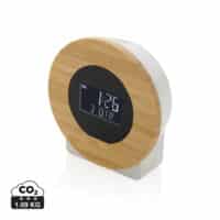 Horloge bureau en bambou et plastique recyclé RCS Utah