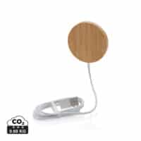 Chargeur magnétique sans fil en bambou 10W
