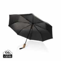 Mini parapluie 21' à ouverture auto en bois d'acacia Kaycey
