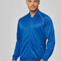 Veste de survêtement zippée avec liseré unisexe