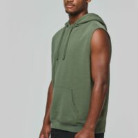 Sweat-shirt à capuche sans manches unisexe