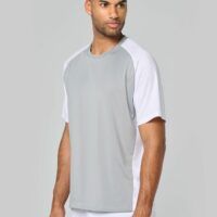 T-shirt de padel bicolore à manches raglan homme