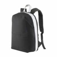 Sac a dos porte PC en Caneva avec insertions en simili cuir a haute visibilite
