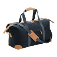Sac de voyage en caneva recyclé. Bandoulière réglable et amovible avec boucles en métal