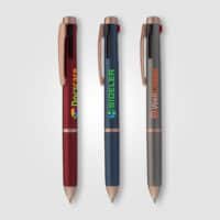 Stylo Trio Or Rose multi-encre